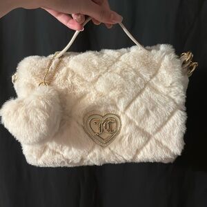 Brand new White Faux fur Juicy Couture bag